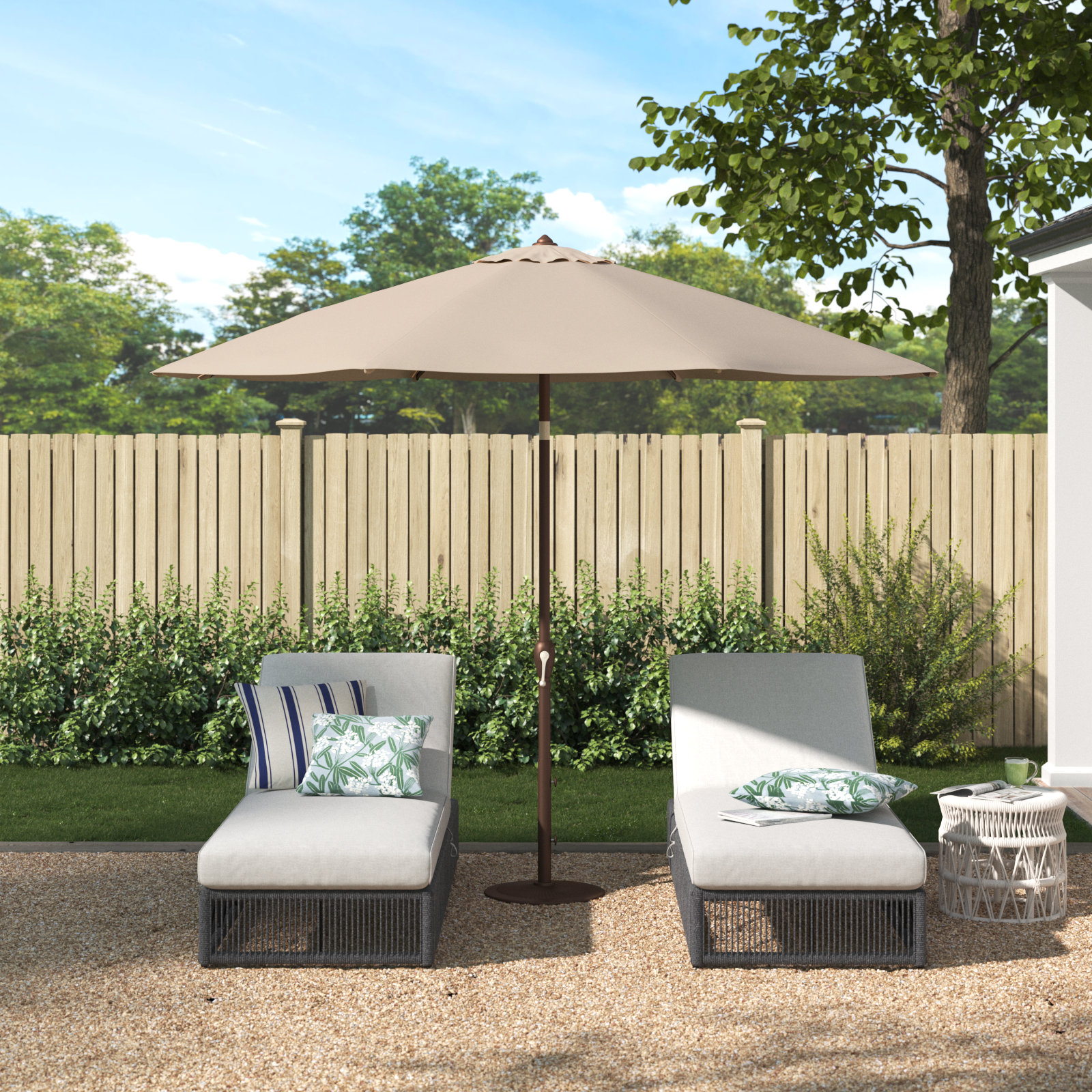 Colete 108'' Outdoor Umbrella, Beige