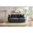 83" Sectional Sofa L-Shaped Sofa Upholstered Sectional Sofa With Ample Storage Space, Movable Ottoman And Six Throw Pillows For Living Room, Black-500939271