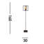 Villante 161cm Black Traditional Floor Lamp