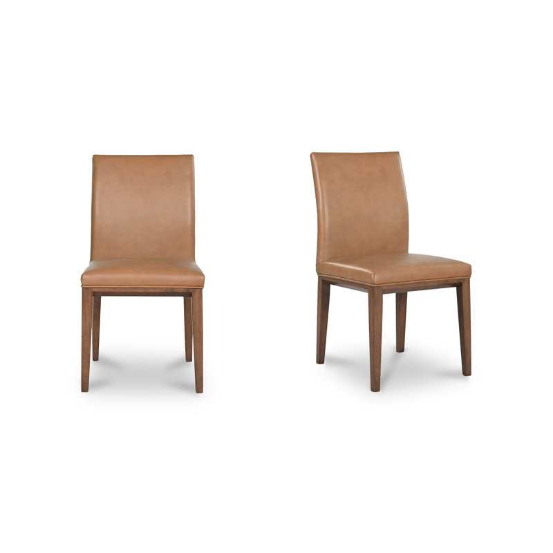 Chaise d'appoint en cuir Arden, Brun