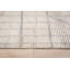 8x13 Ivory Hand-Knotted Wool Linear Blockwork Tribal Modern Contemporary Carpet Rug