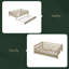Lit de jour double en bois avec couchette et garde-corps-121037568
