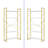 5 Tier Industrial Bookshelf with Metal Frame and Scratch Resistant Shelves-394642799-397516470