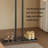 Coat Rack Freestanding With Rock Slab Base-1394012166