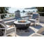 Eclipse 44" Round Natural Gas Fire Pit Table with Wind Guard & Burner Lid-1634625708