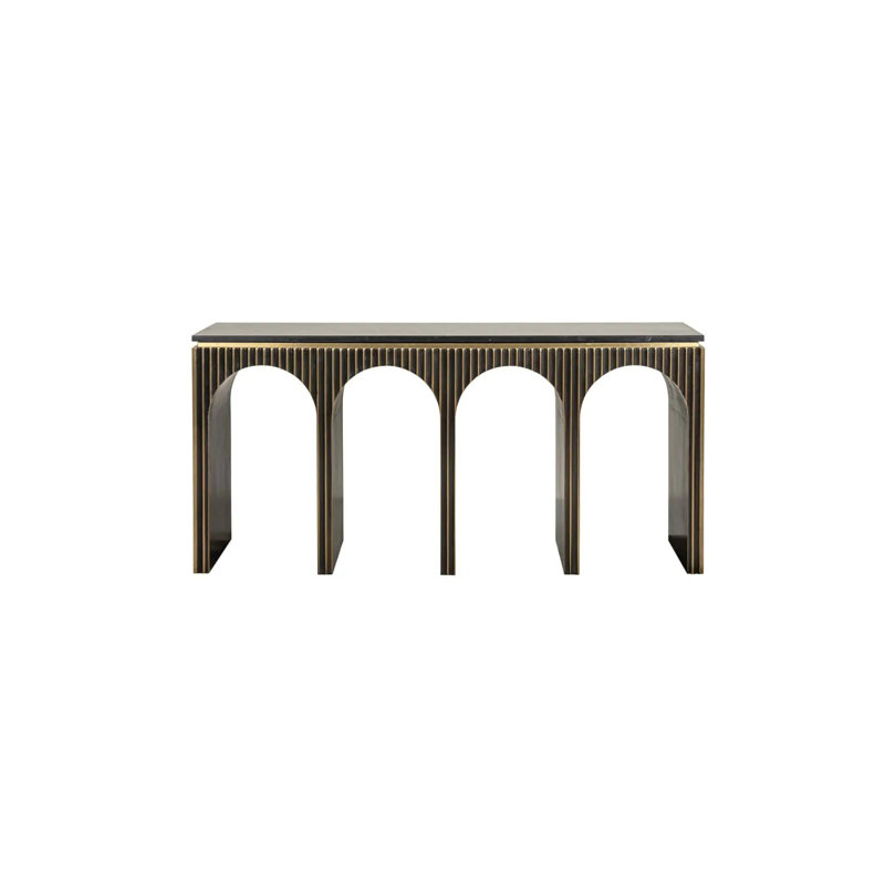 Console Table 63'' Marble Top Console Table