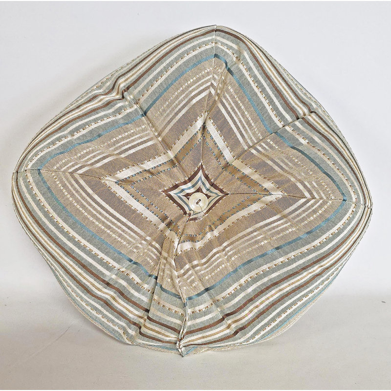 Coussin Ribbon Stripe 11x11, Bleu