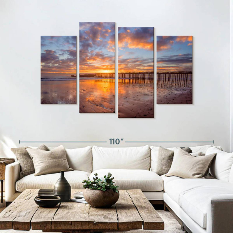 Coucher de soleil de Nicci, H 54 po x l 84 po