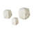 Cole And Grey Marble Cube Two-Toned Hexagon Geometric Sculpture With White Accent-1354892466