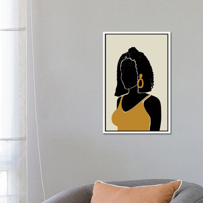 Black Hair XI - Print on Canvas