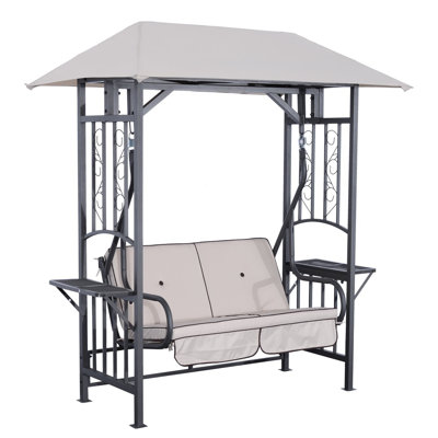 2 Person Porch Swing with Canopy