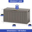 Boîte de rangement extérieure 80 gallons avec siège de banc verrouillable et résistante aux intempéries-109048593-109048595