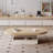Japanese log style solid wood coffee table