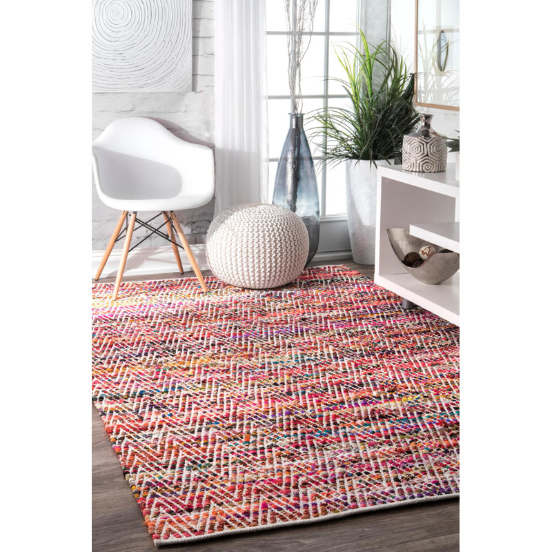 Chevron Hand Woven Area Rug, Rectangle 229 x 290cm