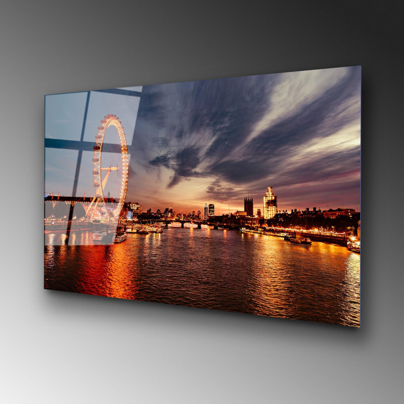 Stunning Tempered Glass Wall Art Painting, 27.6 x 39.4 inches | 100% Tempered Glass, Thickness: 0.16 inches | Elegant Home Decor for Living Room or Office, Durable & Easy to Clean, Perfect Gift Idea