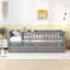 Lit de jour simple en bois avec deux tiroirs-638527776