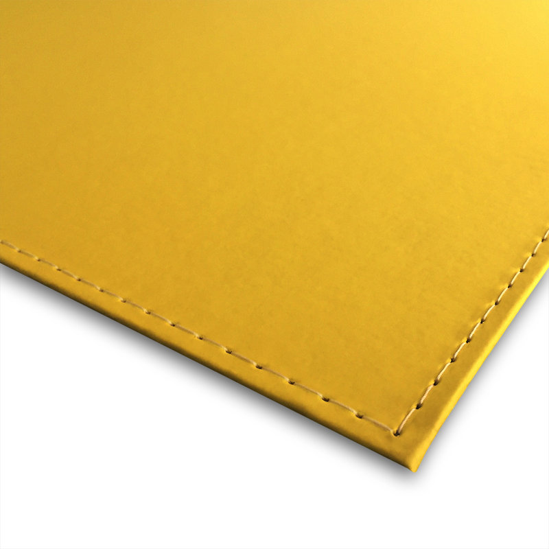 Classic Mod Vinyl Rectangle Placemat, Yellow
