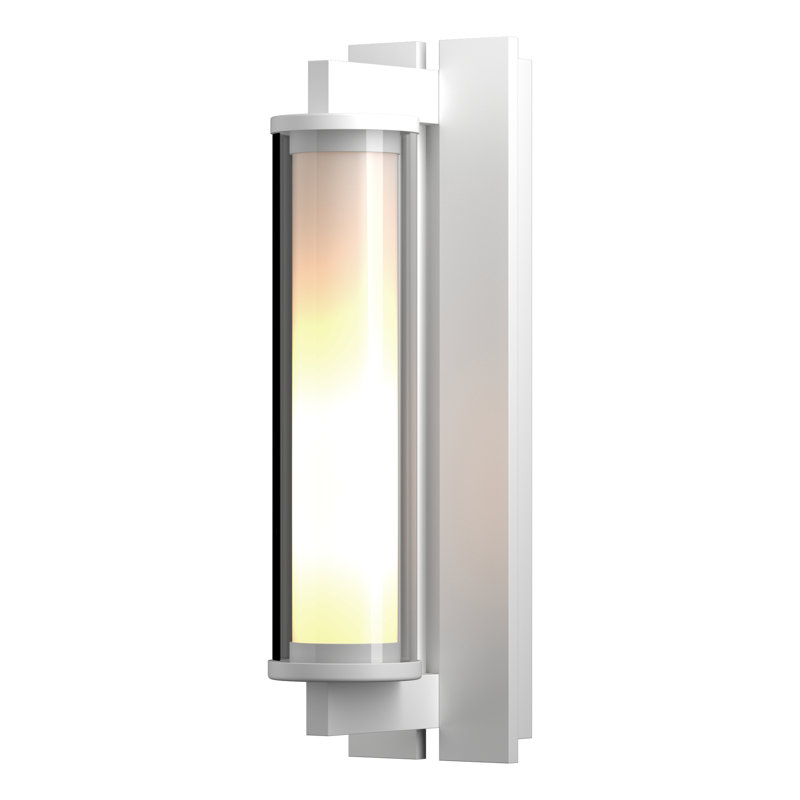 Fuse 1 - Bulb Outdoor Flush Mount, 17" H x 4.6" W x 6.4" D, Coastal White