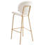 Luana Upholstered Counter Stool with Metal Frame-121394623