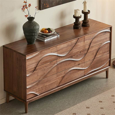 Simple Wave Pattern Large Capacity Buffet Table