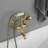 2 Handle Wall Mounted Clawfoot Tub Faucet-103056924