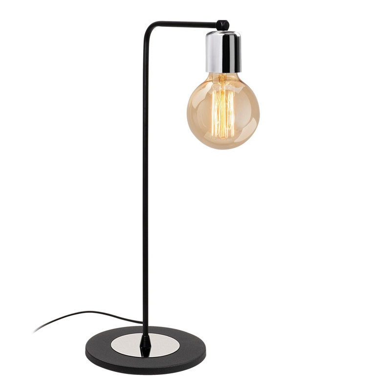 Metal Desk Lamp, Black/Silver