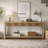 70.9 Inch Wood Console Table Long Sofa Table with 3 Drawers-1395109303