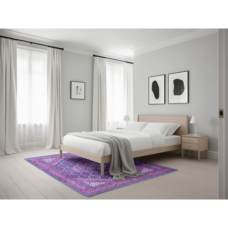 Tapis oriental en laine / polyester tissé à la machine Jakira