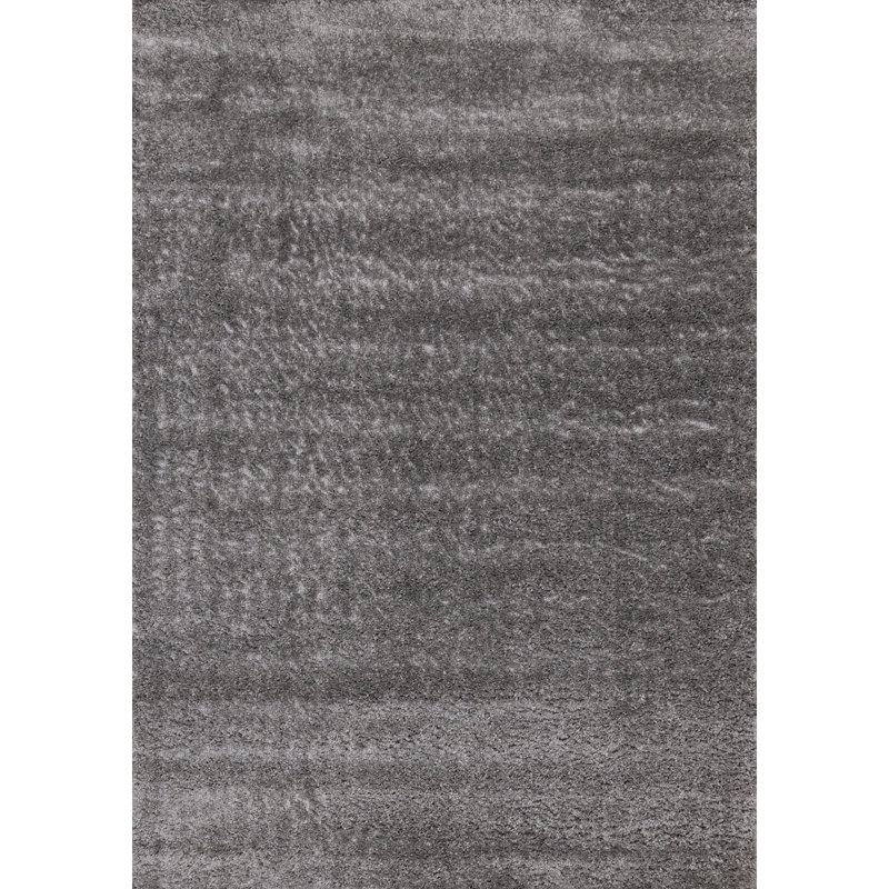 Tapis gris à poils longs Hammersmith, Rectangle 7 pi 10 po x 10 pi 6 po