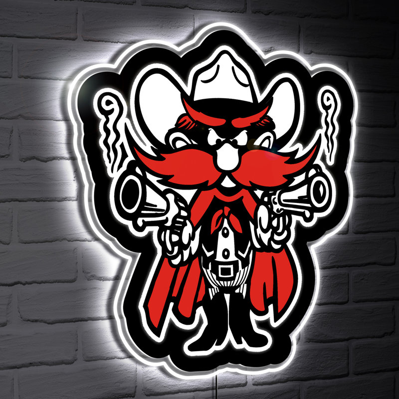 Décoration mascotte à DEL Texas Tech University