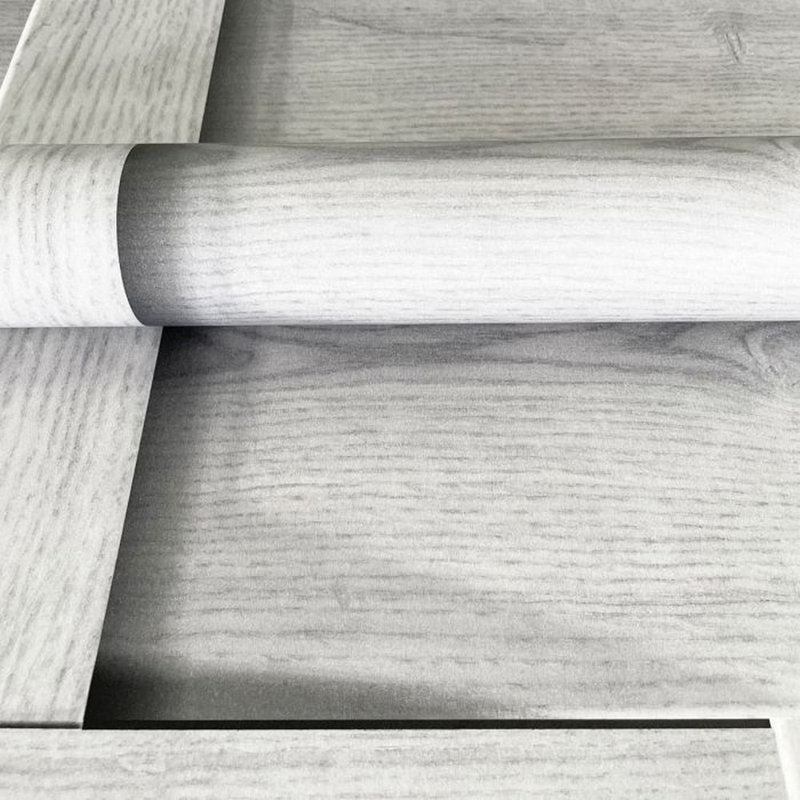 Huang 10.05m x 53cm Matte Wallpaper Roll, Grey