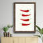 Hot Peppers - Reproduction d'art sur papier encadrée-427506792-427506793