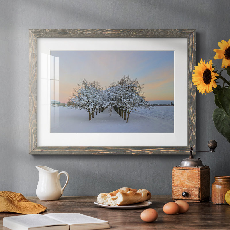 Parmi les arbres, Gris, H 22 po x l 32 po x P 1,5 po