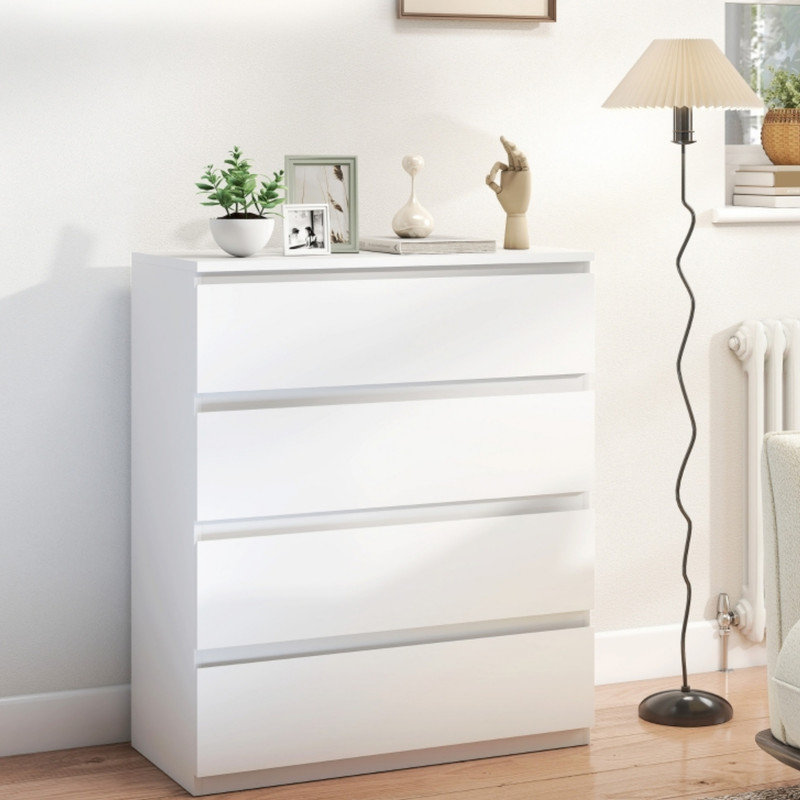 80 cm W Chest of 4 Drawers