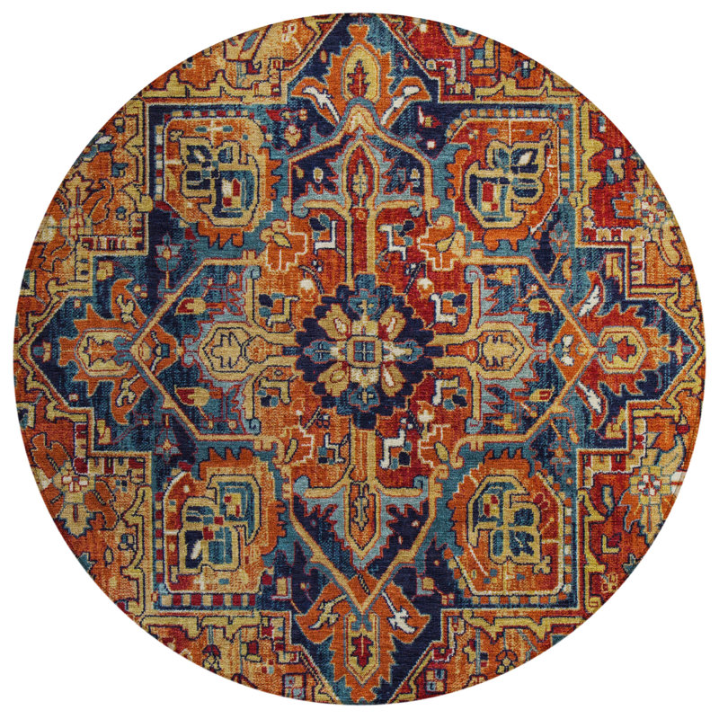 Tapis intérieur / extérieur Avis avec envers antidérapant, Rond 8 pi