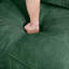 Canapé 2 places avec repose-pieds et repose-pieds mobile, vert chenille, rangement coulissant, conception peu encombrante-1897930018