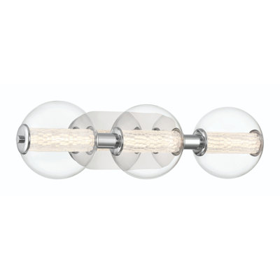 Atomo 3 Light Sconce with Clear Glass