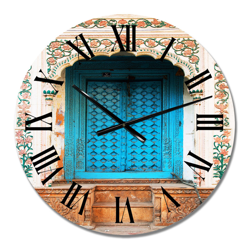 Horloge murale bleue, Petit