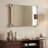 "Elegance Rectangular Wall Mirror", 27"x39" Featuring 3" Half Sphere Corner Glass Embellishment
