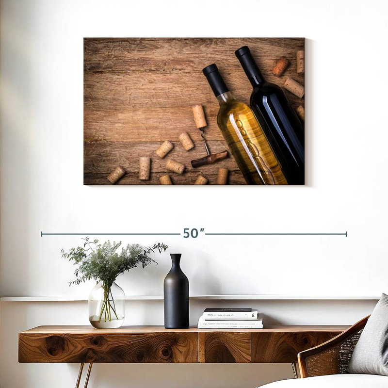 Yarlin Uncorking Wine Bottles, 24" H x 36" W