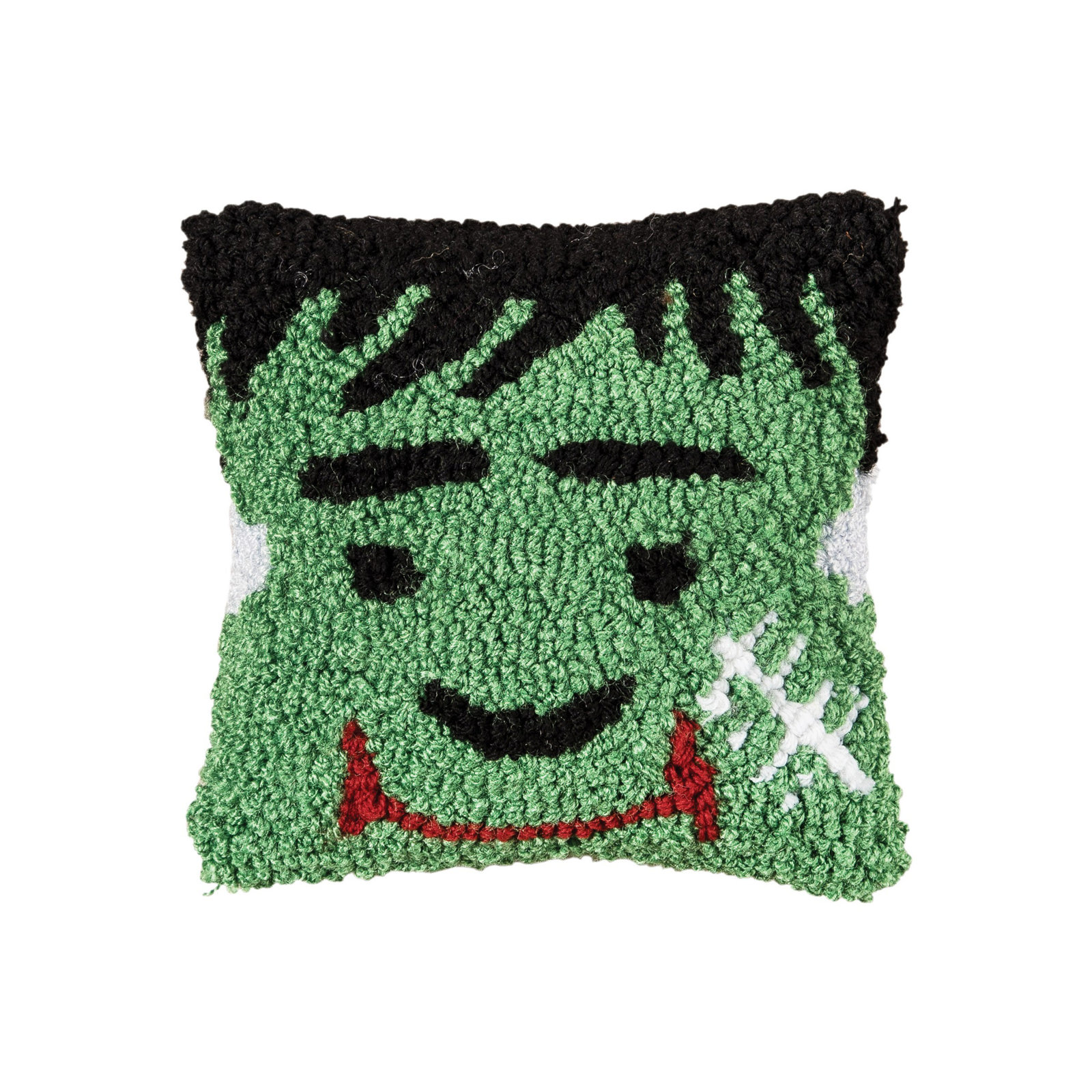 Ardsley Petite Hooked Halloween Throw Pillow, Frankenstein