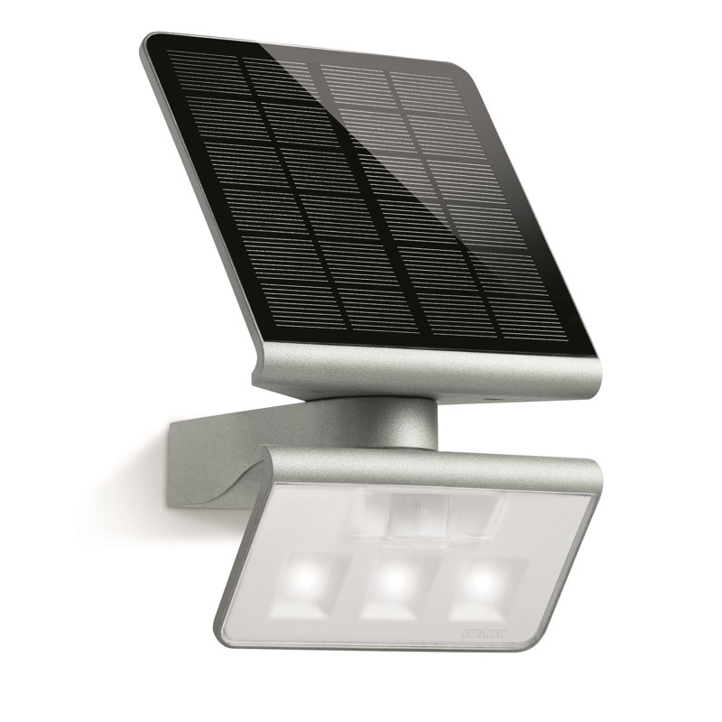 LED Solar Flood Light XSolar L-S Security Light with Motion Sensor, Silver