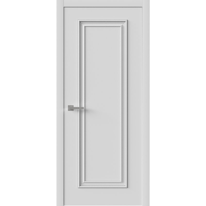 Porte intérieure | Émail blanc IMPÉRIAL 1811 | Poignée simple à panneau régulier | Portes de salle de bain et de chambre à coucher
