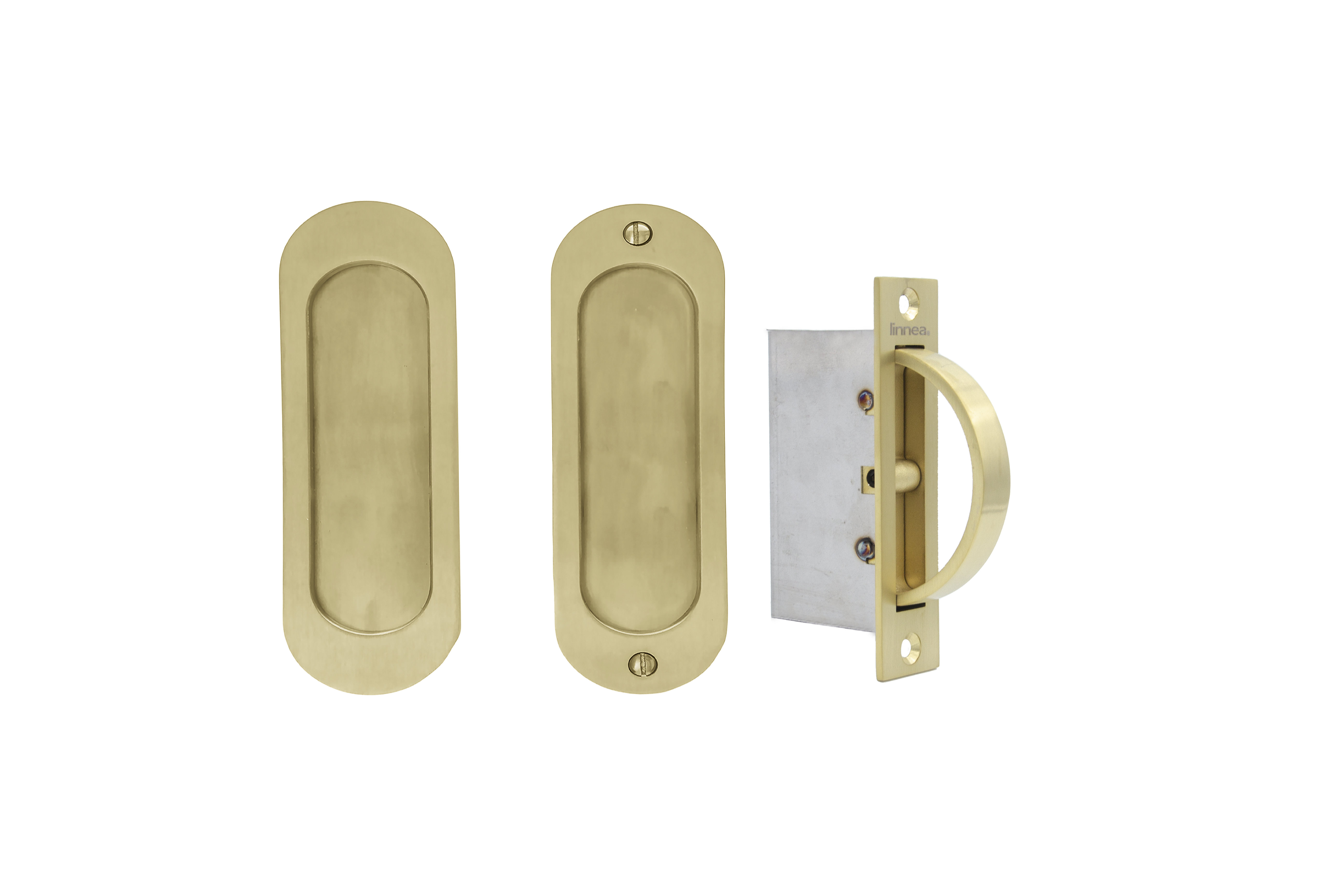 Linnea Pocket Door Hardware Passage Set with Edge Pull Wayfair