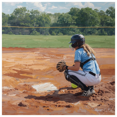 Coussins décoratifs Softball Catcher