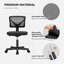 Chaise de bureau en filet Ovidia-1314714986