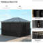 Outsunny 3 x 4m Hardtop Gazebo for Garden Party w/Polycarbonate Curtains