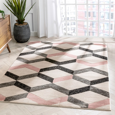 Good Vibes Geometric Area Rug