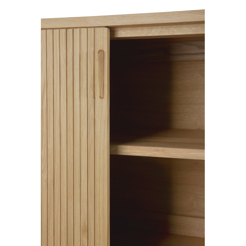 Roller Max 88.1'' W Solid Wood Sideboard, Oak