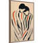 «Intime Embrace Man and Woman», reproduction encadrée sur toile par Treechild-1443025441
